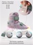 Ролики Amarobaby Wish с подсветкой, розовый/зеленый AB25-35WH/0613-29