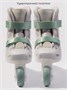 Ролики Amarobaby Wish с подсветкой, бежевый/зеленый AB25-35WH/0313-29