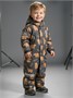 Комбинезон детский зимний Amarobaby Adventure, серый, медведи AB-OD25-6202AD/11-86
