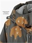 Комбинезон детский зимний Amarobaby Adventure, серый, медведи AB-OD25-6202AD/11-86