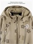 Комбинезон детский зимний Amarobaby Adventure, бежевый, цветы AB-OD25-6202AD/03-86