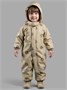 Комбинезон детский зимний Amarobaby Adventure, бежевый, цветы AB-OD25-6202AD/03-86