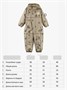 Комбинезон детский зимний Amarobaby Adventure, бежевый, цветы AB-OD25-6202AD/03-86