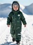 Комбинезон детский зимний Amarobaby Adventure, зеленый, машины AB-OD25-6202AD/13-86