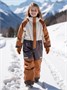 Комбинезон детский зимний Amarobaby Active, бежевый AB-OD25-6202ACT/03-104