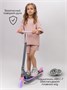 Самокат детский двухколёсный Amarobaby, Bloom, серый/розовый AB24-27BLO/1106