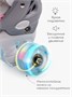Ролики Amarobaby Wow раздвижные со светящимися колесами, розовые/голубые AB24-35WOW/1906-26