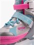 Ролики Amarobaby Wow раздвижные со светящимися колесами, розовые/голубые AB24-35WOW/1906-26