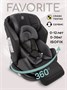 Автокресло детское AMAROBABY Favorite ISOFIX с усиленной боковой поддержкой, группа 0+/1/2/3, (чёрный/графит) AB24-20FAV/0910