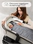 Конверт стеганый детский зимний Amarobaby HEAT, серый, размер 85 AB-OD24-6102H-SE-85
