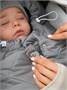 Конверт стеганый детский зимний Amarobaby HEAT, серый, размер 85 AB-OD24-6102H-SE-85