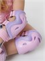 Ролики Amarobaby Glide раздвижные со светящимися колесами и защитой, фиолетовый/розовый AB23-35TN/2206-25