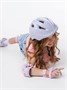 Ролики Amarobaby Glide раздвижные со светящимися колесами и защитой, фиолетовый/розовый AB23-35TN/2206-25