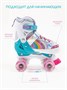 Ролики Amarobaby Disco раздвижные со светящимися колесами, розовые, размер 26-29 AMARO-35Di-Pi-26