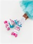 Ролики Amarobaby Disco раздвижные со светящимися колесами, розовые, размер 26-29 AMARO-35Di-Pi-26