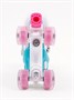 Ролики Amarobaby Disco раздвижные со светящимися колесами, розовые, размер 26-29 AMARO-35Di-Pi-26