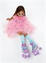 Ролики Amarobaby Disco раздвижные со светящимися колесами, фиолетовый AMARO-35Di-Pu-26