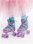 Ролики Amarobaby Disco раздвижные со светящимися колесами, фиолетовый AMARO-35Di-Pu-26