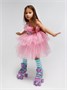 Ролики Amarobaby Disco раздвижные со светящимися колесами, фиолетовый AMARO-35Di-Pu-26