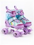 Ролики Amarobaby Disco раздвижные со светящимися колесами, фиолетовый AMARO-35Di-Pu-26