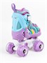 Ролики Amarobaby Disco раздвижные со светящимися колесами, фиолетовый AMARO-35Di-Pu-26