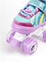 Ролики Amarobaby Disco раздвижные со светящимися колесами, фиолетовый AMARO-35Di-Pu-26