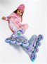Ролики Amarobaby Rainbow раздвижные со светящимися колесами,мятный AMARO-35Rb-Mi-30