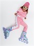 Ролики Amarobaby Rainbow раздвижные со светящимися колесами,мятный AMARO-35Rb-Mi-30