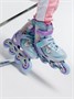 Ролики Amarobaby Rainbow раздвижные со светящимися колесами,мятный AMARO-35Rb-Mi-30