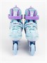 Ролики Amarobaby Rainbow раздвижные со светящимися колесами,мятный AMARO-35Rb-Mi-30