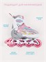 Ролики Amarobaby Unicorn раздвижные со светящимися колесами, розовые, размер 30-33 AMARO-35Uni-Pi-30