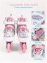 Ролики Amarobaby Unicorn раздвижные со светящимися колесами, розовые, размер 30-33 AMARO-35Uni-Pi-30
