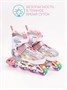 Ролики Amarobaby Unicorn раздвижные со светящимися колесами, розовые, размер 30-33 AMARO-35Uni-Pi-30
