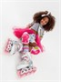 Ролики Amarobaby Unicorn раздвижные со светящимися колесами, розовые, размер 30-33 AMARO-35Uni-Pi-30