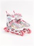 Ролики Amarobaby Unicorn раздвижные со светящимися колесами, розовые, размер 30-33 AMARO-35Uni-Pi-30