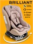 Автокресло детское AMAROBABY Brilliant ISOFIX класс D, группа 0+/1/2/3, (бежевый) AMARO-2003-BrBe