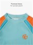 Костюм купальный для мальчика Amarobaby Surf (в наборе: шорты и лонгслив), бирюзовый/оранжевый АВ-ODN26-41SF/1805-98