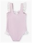 Купальник слитный для девочки Amarobaby Charm, сиреневый АВ-OD26-41CM/17-92