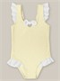 Купальник слитный для девочки Amarobaby Charm, жёлтый АВ-OD26-41CM/04-92