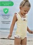 Купальник слитный для девочки Amarobaby Charm, жёлтый АВ-OD26-41CM/04-92