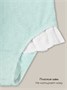 Купальник слитный для девочки Amarobaby Charm, бирюзовый АВ-OD26-41CM/18-92