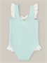 Купальник слитный для девочки Amarobaby Charm, бирюзовый АВ-OD26-41CM/18-92