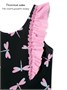 Купальник слитный для девочки Amarobaby Dragonfly, чёрный/розовый АВ-OD26-41DY/0906-92