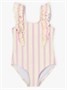 Купальник слитный для девочки Amarobaby Elegy, кремовый/розовый АВ-OD26-41EY/0206-92