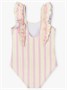 Купальник слитный для девочки Amarobaby Elegy, кремовый/розовый АВ-OD26-41EY/0206-92