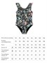 Купальник слитный для девочки Amarobaby Bohemia, чёрный АВ-OD26-41BA/09-92