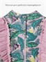 Купальник слитный для девочки на молнии с длинным рукавом  Amarobaby Tropic, розовый/зелёный АВ-OD26-41TC/0613-92