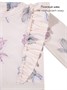 Купальник слитный для девочки на молнии с длинным рукавом Amarobaby Floral Symphony, молочный АВ-OD26-41FS/33-92