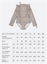 Купальник слитный для девочки на молнии с длинным рукавом Amarobaby Pearl Cascade, бежевый АВ-OD26-41PC/03-92