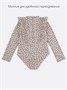 Купальник слитный для девочки на молнии с длинным рукавом Amarobaby Pearl Cascade, бежевый АВ-OD26-41PC/03-92